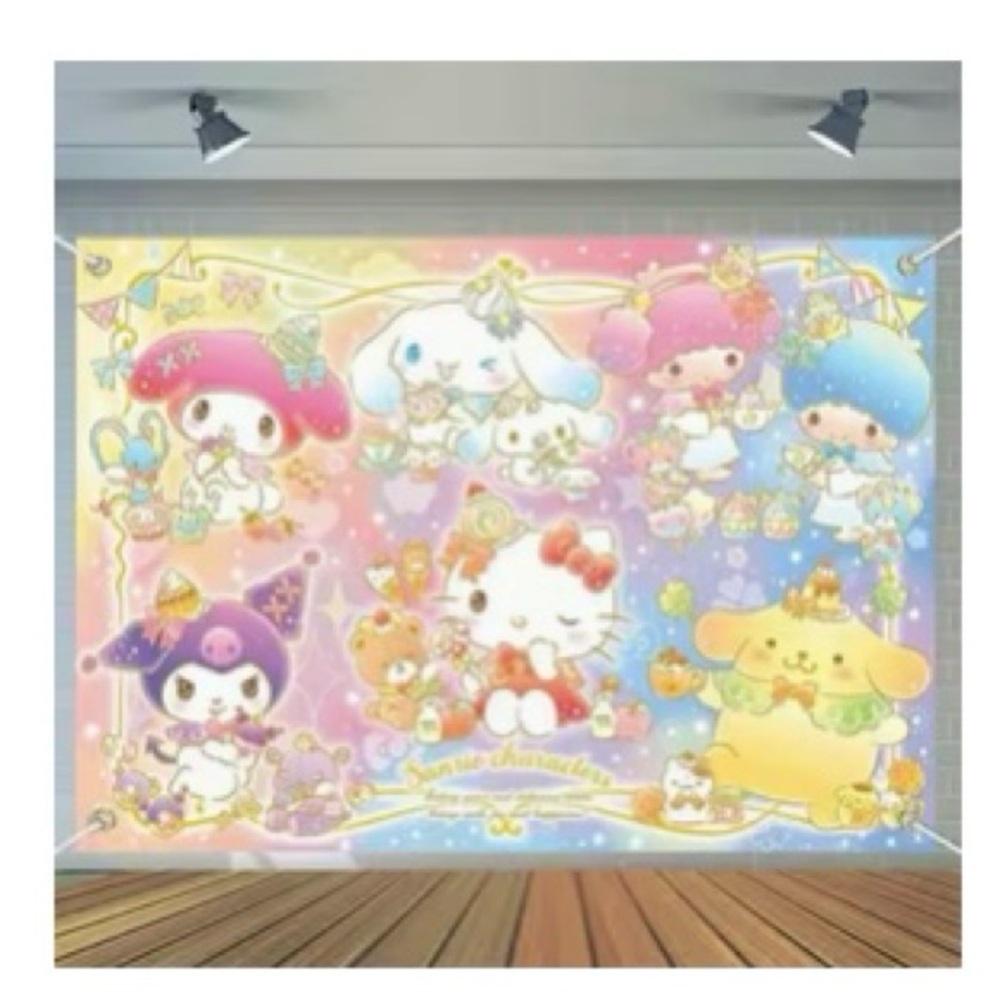 Sanrio Pastel Character Party Backdrop